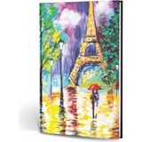 Mcreative Color Creamona Paris Dokulu Mini Defter Çizgili Paris - Çok Renkli