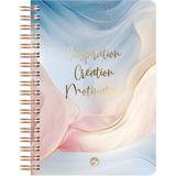 Mcreative Color Marble Spiralli Defter Kareli Inspiration 17x24 Cm - Çok Renkli