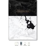 Mcreative Color Mermer Defter Çizgili Siyah 17X24CM