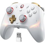 Mcreative Cyclone2 Tmr Game Controller Tmr Hall Stick Gamepad Çift Hall Trigger/micro Trigger Oyun Kumandası, Anahtar, Android, Ios ve Pc Için, Kablolu/kablosuz/2.4g Makro Tuşlu, Beyaz