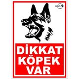 Mcreative Dikkat Köpek Var Pvc Uyarı Levhası