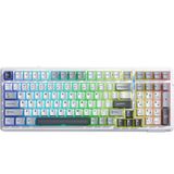 Mcreative F99 3 Modlu Rgb Hot Swap Mekanik Linear Graywood V3 Switch Kablosuz Makrolu Klavye Gri
