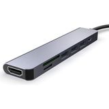 Mcreative Fc-17 Type-C To 3*usb 3.0 4K Ultra Hd HDMI Sd Tf Kart Girişli 7ın1 Çevirici Hub Adaptör