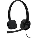 Mcreative H151 Kablolu Stereo Kulak Üstü Mikrofonlu Kulaklık, 3.5 mm Jak Girişi, Kablo Üzeri Kontrol Özelliği, Siyah