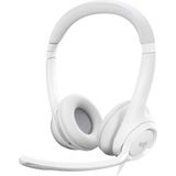 Mcreative H390 Kablolu Kulak Üstü Mikrofonlu Kulaklık, Dijital Stereo Ses, Katlanabilir Gürültü Önleyici Mikrofon, Kablo Üzeri Denetimler, Beyaz