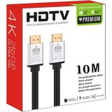 Mcreative HDMI Kablo 4K Hdtv 2160P 18GBPS Premium Altın Kaplama Uç Yüksek Hızlı Aktarım Plasma LCD Pc Ses Ekipmanları (10 Metre)