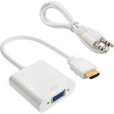 Mcreative HDMI To VGA Dntrc + Ses Kablosu Beyaz
