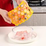Mcreative Home Pratik Petek Şeklinde Silikon Buz Kalıbı Silikon Yapışmaz Buzluk Petek Buz Küpü Asorti
