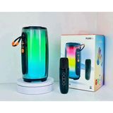 Mcreative Hoparlör Renkli Bt5.3 Usb/aux Microfon/party Box Hoparlör / 360°LEDLI Hoparlör/6 Saat Kesintisiz Oynatma/5.3bt/10 W*1/taşınabilir Bluetooth Hoparlör (Pluse 5 Siyah)