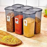 Mcreative Jumbo Boy Erzak Saklama Kabı 1700 ml Sızdırmaz Kapaklı Etiket Hediyeli Saklama Kabı