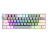 Mcreative K617-RGB 16,8 Milyon Rgb Aydınlatma, Red Switch Fizz%60 Q Türkçe Kablolu Mekanik Oyuncu Klavyesi Gri Beyaz