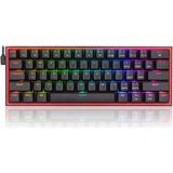 Mcreative K617-RGB 16,8 Milyon Rgb Aydınlatma, Red Switch Fizz%60 Q Türkçe Kablolu Mekanik Oyuncu Klavyesi Siyah