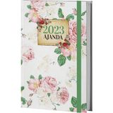 Mcreative Kitabevi Mor Kelebek Japon Bahçesi 2023 Ajanda, 13.5X21CM, 128 Sayfa, Ciltli