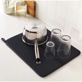 Mcreative Kurutma Matı Tezgah Üstü Bulaşık Suyu Emici 44X36 cm Kurutucu Bulaşık Altlığı (2 Adet)