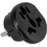 Mcreative Lua Türk Erkek Fişli, Universal, Ingiliz Amerika Fişi Prizi, Çevirici, Priz Dönüştürücü, Seyahat Adaptörü, 16A 250V NK-605K