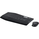 Mcreative MK850 Kablosuz Performans Klavye Mouse Seti, Avuç Içi Destekli Klavye, Kıvrımlı Mouse, Çoklu Cihaz Özelliği, 10 M Kullanım Mesafesi, Tam Boyutlu Sessiz Türkçe Q Klavye, Siyah