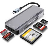 Mcreative MT89 5in1 USB 3.1 Type-C Otg Cf Kart Okuyucu Mac iPhone 15 16 ile Uyumlu Metal Kasa