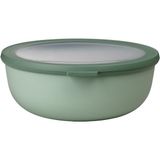 Mcreative - Multi Bowl Cirqula Round - Kapaklı Saklama Kabı - Buzdolabı Için Hava Geçirmez Saklama Kutusu ve Mikrodalga Fırın Kabı Olarak Uygundur - 2250 ml - Nordic Sage