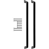 Mcreative Mutfak ve Banyo Dolabı Kapakları ve Çekmeceler İçin Metal Kulp Paslanmaz Alüminyum Mobilya Dolap Kulbu 320 mm Mat Siyah 2 Adet