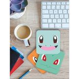 Mcreative Pokemon Temalı Bardak Altlığı Ahşap Baskılı Altlık 4'lü Set (9 X9 cm) KARBONNM51