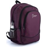 Mcreative Polo 3 Bölmeli Okul Sırt Çantası Bordo 2450