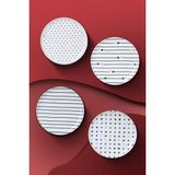 Mcreative Porselen Pretty 4 Parça 15 cm Tabak