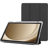 Mcreative Samsung Galaxy Tab A9 Plus 11 Inç Uyumlu Smart Kılıf, S Pen Kalemlikli, Trifold, Esnek, Mat, Darbeye Tam Dayanıklı Tablet Kılıfı (Siyah)