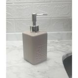 Mcreative Sıvı Sabunluk Bej Modern 7X7X17CM 300ML Banyo Seti