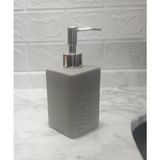 Mcreative Sıvı Sabunluk Gri Modern 7X7X17CM 300ML Banyo Seti