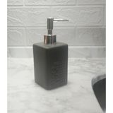 Mcreative Sıvı Sabunluk Koyu Bej Modern 7X7X17CM 300ML Banyo Seti