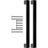 Mcreative ve Banyo Dolabı Kapakları ve Çekmeceler İçin Kalın Metal Kulp Paslanmaz Alüminyum Mobilya Dolap Kulbu 224 mm Mat Siyah 2 Adet