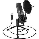 Mcreative Yanmai Bilgisayar Mikrofon 50Hz-16KHz Profesyonel Podcast Mikrofon Kiti Tak Çalıştır USB Kablolu Pc Dizüstü Bilgisayar Için Vlog Canlı Yayın SF-777