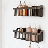 Mcreative Yapışkanlı Banyo Rafı, 2'li Banyo Düzenleyici, Duş Rafı Organizer Şampuanlık, Duşakabin Rafı, Banyo Organizeri, Banyo Askısı Plastik