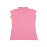 Mcrkids Polo Yaka Kısa Kol Kız Açık Pembe Okul Tişörtü
