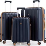 Mçs 3Lü Set Kırılmaz Silikon Seyahat Valizi Bavulu V305 Laci Hardal