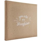 MCS Genişletilebilir 10 Sayfalık Karalama Defteri Albümü, 12 x 12 İnç Sayfa, 13,5 x 12,5 İnç, You Are My Sunshine