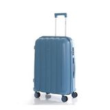MÇS Orta Boy Kırılmaz Silikon Seyahat Valizi Bavulu V305 (INDIGO-LACIVERT)