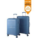Mçs Polipropilen 2'li Valiz Seti Büyük & Orta V379 - Sky Blue