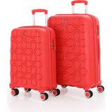 Mçs Polipropilen 2'li Valiz Seti Orta & Kabin V376 - Kırmızı