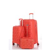 Mçs Polipropilen 3'lü Valiz Seti Büyük & Kabin & Makyaj V376