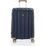 Mçs Polipropilen Valiz V305 65 cm - Lacivert - Kahve