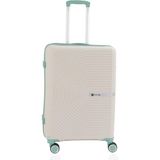 Mçs Polipropilen Valiz V374 65 CM - Kemik - Su Yeşili