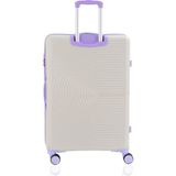 Mçs Polipropilen Valiz V374 75 cm - Kemik - Lila