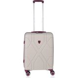 Mçs Polipropilen Valiz V375 55 cm - Beyaz - Mürdüm
