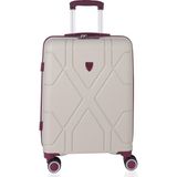Mçs Polipropilen Valiz V375 75 cm - Beyaz - Mürdüm