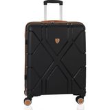 Mçs Polipropilen Valiz V375 75 CM - Siyah - Hardal