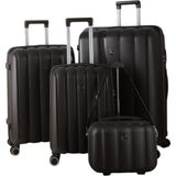 MÇS V305 PP Y.ÜRETİM VALİZ SET + MAKYAJ - Acı Kahve