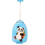 MÇS V307 ABS ÇOCUK VALİZ-MAVİ-PANDA BASKI - Açık Mavi
