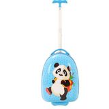 MÇS V308 ABS ÇOCUK VALİZ-MAVİ-PANDA BASKI - Mavi