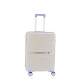 Mcs V366 75 cm Beyaz Lila Polipropilen Valiz